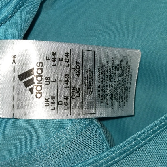 Adidas Women's Size US L Pull On Sports Bra - Picture 6 of 12